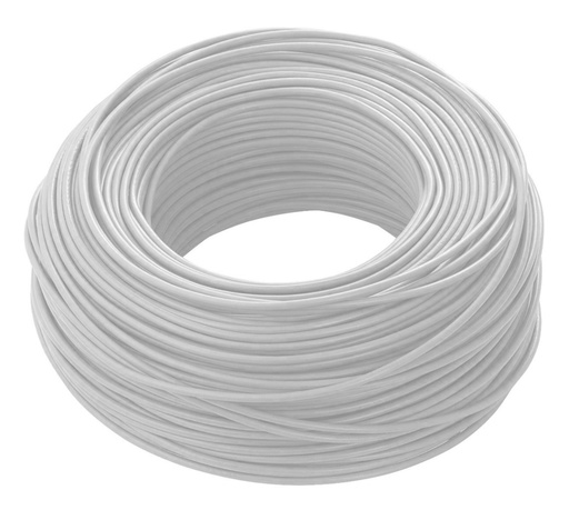 [CAB-CER-12BLANCO1] CABLE THHN / THHW NRO. 12 75-90° / COLOR BLANCO ROLLO 100 MTS MARCA CERROWIRE USA