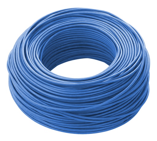 [CAB-SIG-6AZ] CABLE THHW NRO. 6 AWG 75°C - 90°C / COLOR AZUL ROLLO 100 MTS MARCA SIGMA