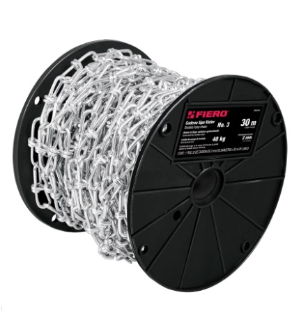 [CAD-FIE-44194] CADENA TIPO VICTOR 4.1 MM X 15 MTS MOD. CADE-40 REF. 44194 MARCA FIERO