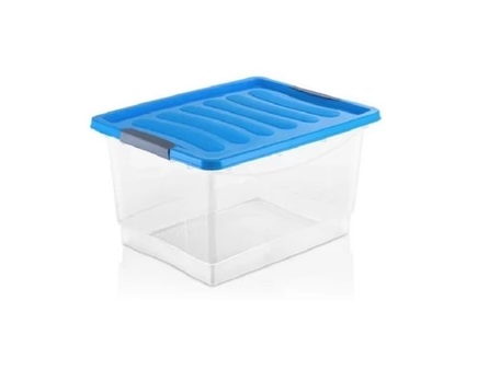 [CAJ-AVI-AV-0207-CL] CAJA MULTIUSO DE PLASTICO 89 LTR TAPA COLOR AZUL ( 60 CM X 41 CM X 36 CM) REF.AV-0207-CL MARCA AVILA