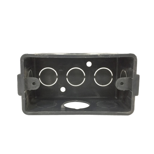 [CAJ-CON-CTVG07] CAJETIN PLASTICO P/EMP RECTANGULAR 4" X 2" PREPONCHADO 1/2" Y 3/4" REF. CTV-G-07 MARCA CONECTANDO