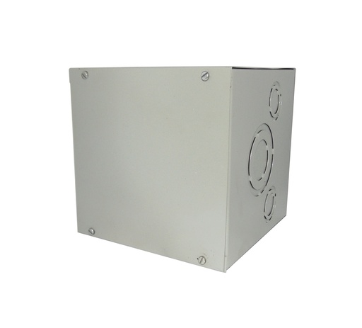 [CAJ-DIS-666] CAJA DE DERIVACION ELECTRICA CON TAPA Y PREPONCHADA DE 6" X 6" X 6" CAL 70 MM MARCA DISMEVEN