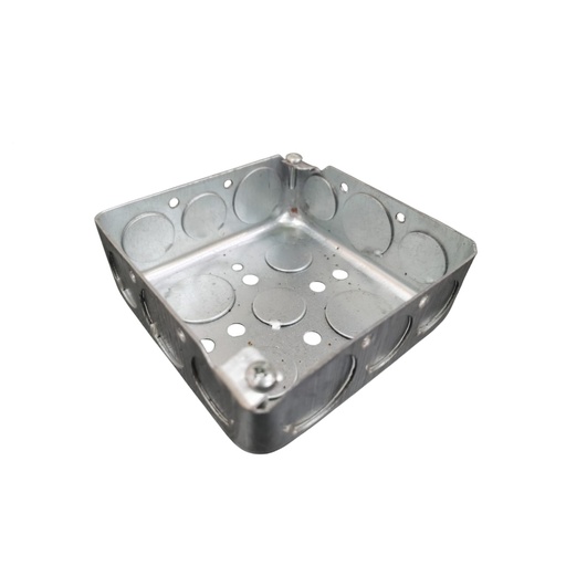 [CAJ-DON-521517515] CAJETIN METALICO CUADRADO DE 4" X 4" (1.0MM) DE 1/2" X 3/4" ZINCADO REF. 521517515 MARCA DONSEN