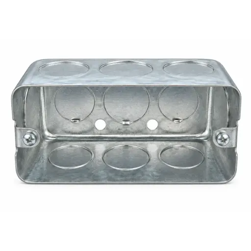 [CAJ-DON-583617515] CAJETIN METALICO RECTANGULAR DE 4" X 2" (1.0MM) DE 1/2" X 3/4" ZINCADO REF. 583617515 / EMTB103 MARCA DONSEN - ILUMINAK