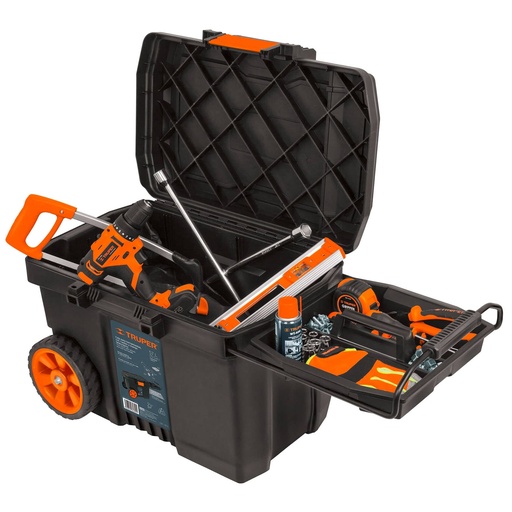 [CAJ-TRU-10902] CAJA DE HERRAMIENTAS PLASTICA C/RUEDAS 23" MOD. CHP-23R-11 REF.10902 MARCA TRUPER