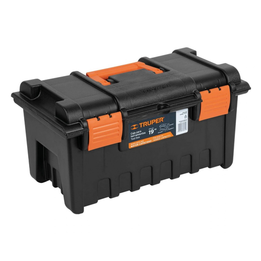 [CAJ-TRU-19781] CAJA DE HERRAMIENTA C/BANDEJA 19 X 10 1/2" PLASTICA MOD.CHA-19N REF.19781 MARCA TRUPER
