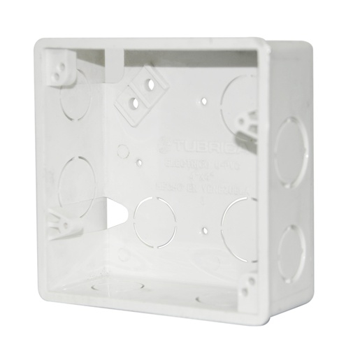 [CAJ-TUB-1010000631] CAJETIN DE EMPOTRAR CUADRADO 4" X 4" REF. 1010000631 MARCA TUBRICA