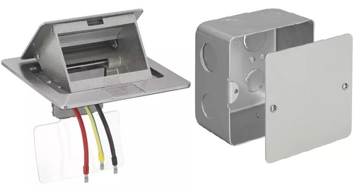 [CAJ-VIM-V54303] CAJA DE PISO /SUELO/TOPE 3 MOD S/PLANA / ARKE / NEVE / EIKON + CAJETIN EMB REF.V54303 + V54903 VIMAR