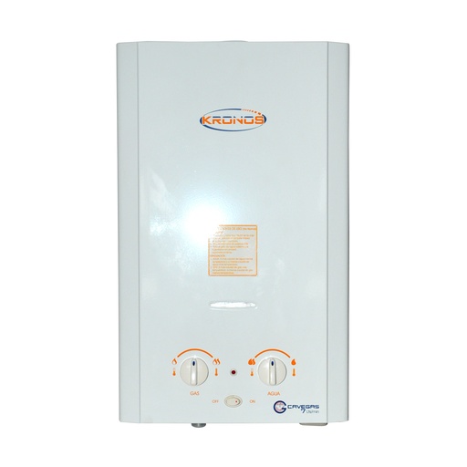 [CAL-KRO-KIFN7] CALENTADOR A GAS KRONOS 7 LTS / MIN ENCEND. ELECTRON. 110 V 7 - 14 KVA GAS LICUADO REF. KIFN7 KRONOS