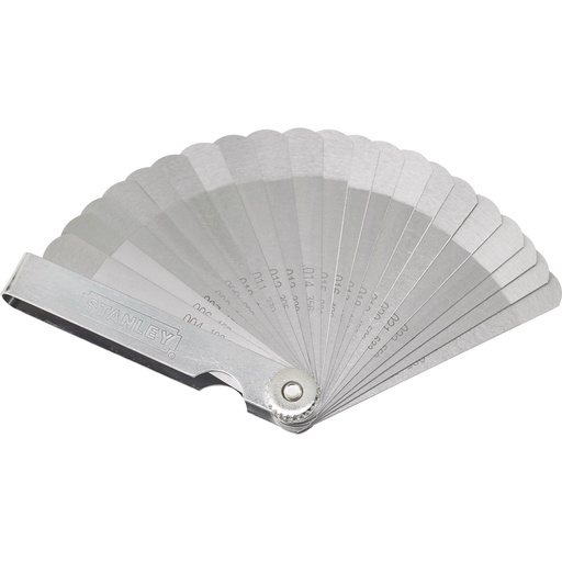 [CAL-STA-78214] CALIBRADOR DE LAMINAS 36 HOJAS MM / PULG P/ VALVULAS - BUJIAS - CONTACTOS REF. 78-214 MARCA STANLEY