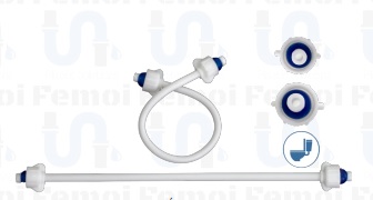 [CAN-FEM-C002] MANGUERA / CANILLA PLASTICA PARA LAVAMANOS DE 1/2" X 5/8" X 40C M MARCA FEMOI