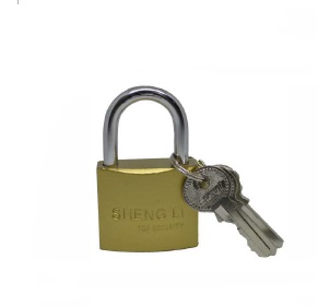 [CAN-GDE-CDD-H63] CANDADO PLANO DE ARCO TIPO REGULAR DE 63 MM DORADO MOD. SHENG LI NO. 366 REF. CDD-H63 MARCA GDESEO