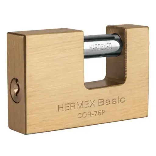 [CAN-HER-23512] CANDADO ANTICIZALLA 75 MM LATON MOD. CLP-9 REF. 23512 MARCA HERMEX