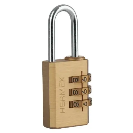 [CAN-HER-43346] CANDADO DE LATÓN 20 MM DE COMBINACIÓN MOD. CL-20C REF. 43346 MARCA HERMEX