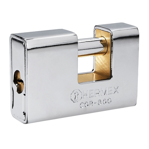 [CAN-HER-43352] CANDADO ANTICIZALLA 80 MM BLINDADO LLAVE DE PUNTOS MOD. COR-80Q REF. 43352 MARCA HERMEX