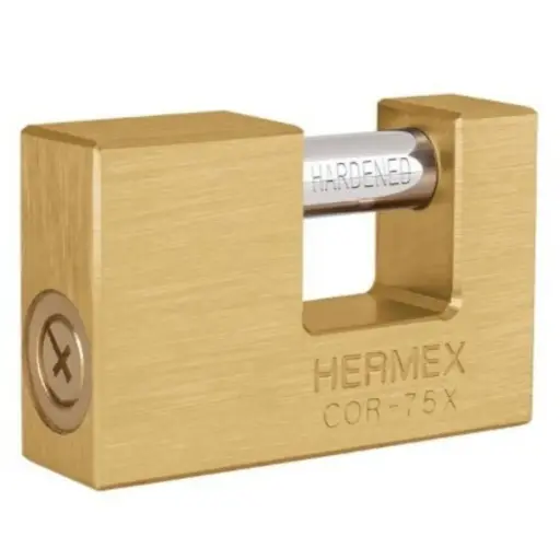 [CAN-HER-43353] CANDADO ANTICIZALLA 75 MM LLAVE TETRA MOD. COR-75X REF. 43353 MARCA HERMEX