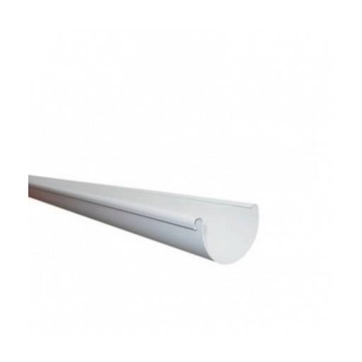 [CAN-URA-CAN9303] CANAL DE LLUVIA REDONDA PLASTICA 3 MTS LARGO COLOR GRIS MARCA URAPLAST