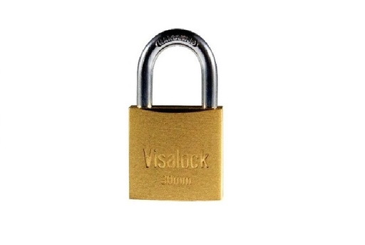 [CAN-VIS-91002674] CANDADO DE ARCO LATÓN 50 MM ROMA REF. 91002674 MARCA VISALOCK