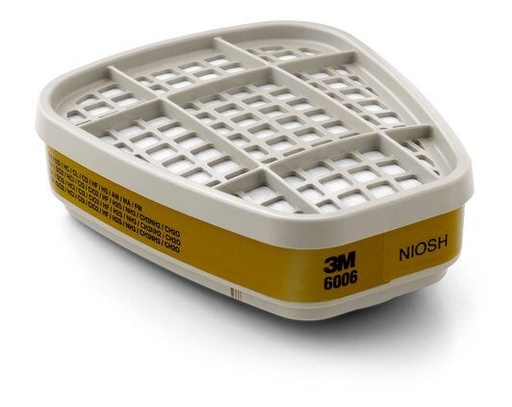 [CAR-3M-6006] CARTUCHO CONTRA VAPORES Y MULTIGASES CLASE 1 (PAR) REF. 6006 MARCA 3M