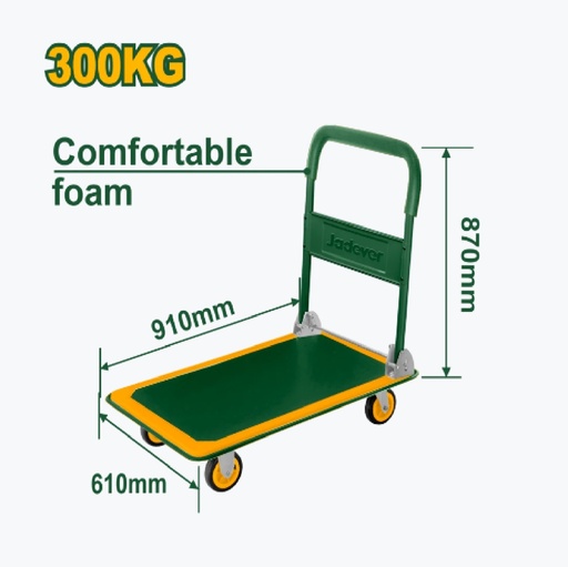 [CAR-JAD-JDWB1330] CARRO DE SERVICIO CON PLATAFORMA PLEGABLE CAP. 300 KG REF. JDWB1330 / 203526 MARCA JADEVER