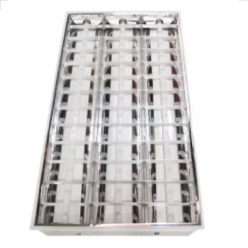 [CAR-OBR-3X18] CARCASA P/ LUMINARIA ESPECULAR P/ EMBUTIR 3 X 18 W ( 60 X 60 ) OBRALUX