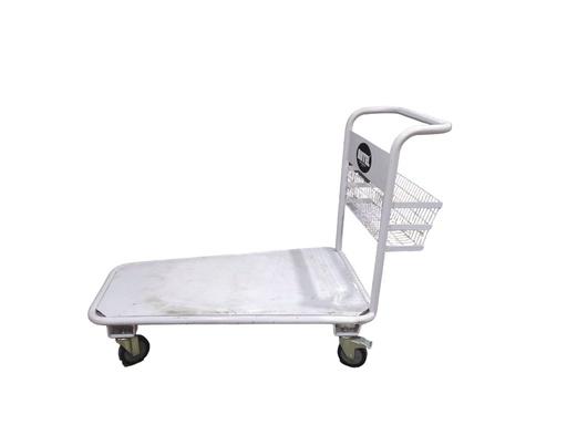 [CAR-RUT-1001052] CARRO DE SERVICIO DOLLY P/ SUPERMERCADO 4 RUEDAS BLANCO CAP. 200KG MOD. PROA052 REF. 1001052 RUTEL