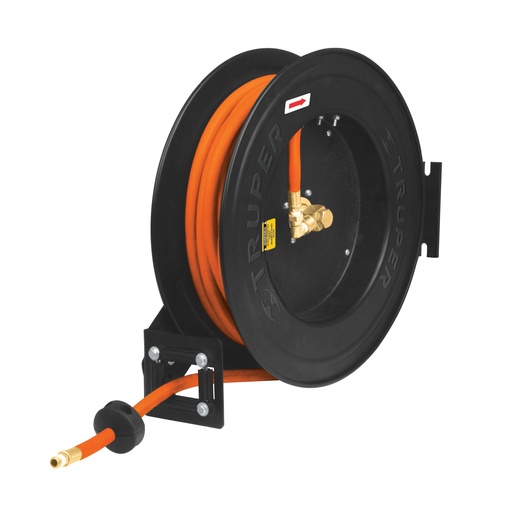 [CAR-TRU-10388] CARRETE NEUMATICO RETRACTIL CON MANGUERA DE 3/8" X 15 MTS CON CONEX NPT 1/4" REF. 10388 MARCA TRUPER