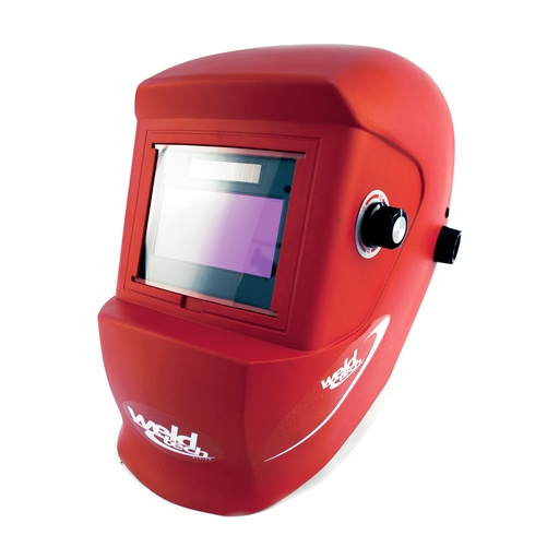 [CAR-WEL-2002108] CARETA PROTECTORA PARA SOLDAR VARIABLE T/G ROJA SOMBRA 9-13 REF. 02002108 MARCA WELDTECH