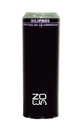 [CAR-ZOW-ZC-SILI-10] CARTUCHO SILIPHOS 10" 2.5" IMPIDE LA CORROSION NEVERA/CALENTADORES/ REF. ZC-SIL-10 MARCA ZOWA
