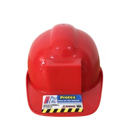 [CAS-PRO-101-4] CASCO SEGURIDAD MOD. PROTEX COLOR ROJO REF. 101-4 MARCA PRO-LIFE