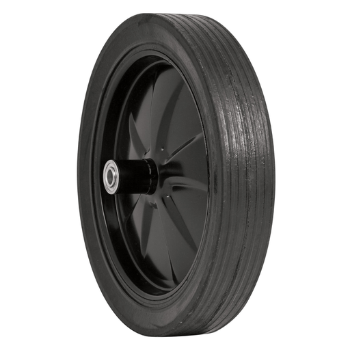 [CAU-TRU-11862] CAUCHO MACIZO DE 14" P/ CARRETILLA C/RIN - DE BOCINA - EJE 5/8" ( 15.8 MM ) REF. 11862 MARCA TRUPER