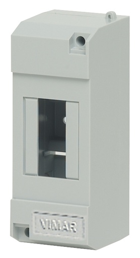 [CEN-VIM-V50002] TAPA / CENTRALITA SUPERFICIAL 2 MODULOS SIN PUERTA IP40 COLOR GRIS REF. V50002 / 078697 MARCA VIMAR