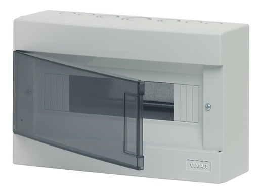 [CEN-VIM-V50412] CENTRALITA SUPERFICIAL 12 MODULOS CON PUERTA IP40 COLOR GRIS REF. V50412 / 152618 MARCA VIMAR