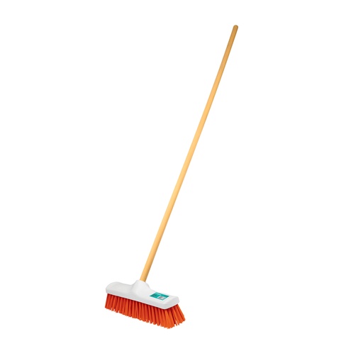 [CEP-KLI-57035] CEPILLO BARRER GRANDE CERDA RIGIDA 41 X 6 CM C/ CABO MADERA (120 CM ) CP-40 REF.57035 MARCA KLINTEK