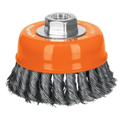 [CEP-TRU-14185] CEPILLO COPA ALAMBRE TRENZADO 4" X 14MM CAL.0.35 MM MOD.CT-610M REF.14185 MARCA TRUPER