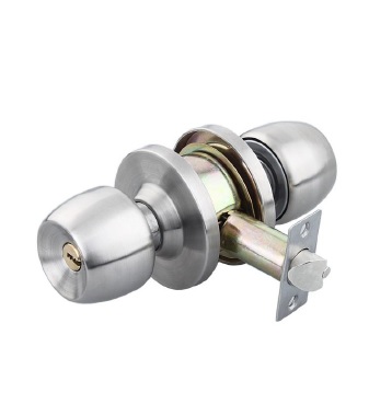 [CER-BAR-CER.02.01] CERRADURA DE COPA CON LLAVE ACERO INOX. PARA DORMITORIO / OFICINA REF.CER.02.01 MARCA BARI