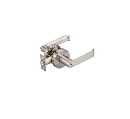 [CER-BAR-CER.03.07] CERRADURA DE MANILLA PLANA CON ROSETA PARA DORMITORIO CROMADO REF. CER.03.07 MARCA BARI