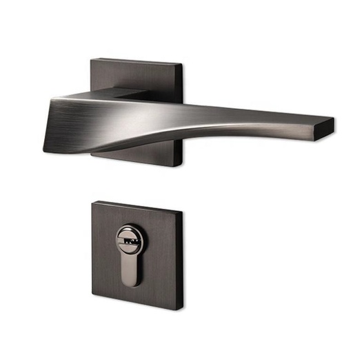 [CER-BAR-CER.06.08] CERRADURA DE MANILLA MOD. CHIUSA PARA BAÑO NEGRA REF. CER.06.08 MARCA BARI