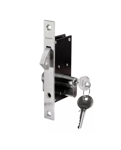 [CER-CIS-91002670] CERRADURA PARA EMBUTIR DE GANCHO 16 MM CILINDRO 54 MM MOD NAPOLI REF. 91002670 COD-033468 VISALOCK