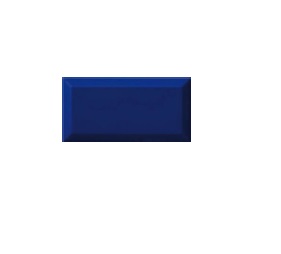 [CER-COL-BISELADA-AZUL-BRILLANTE] CERAMICA BISELADA AZUL BRILLANTE 10 X 20 CM (CAJA 1 MT2) ESPAÑOL MARCA COLORKER