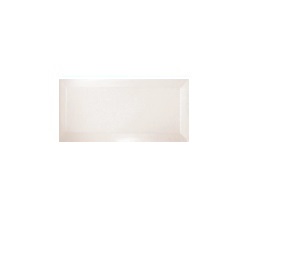 [CER-COL-BISELADA-BLANCO-BRILLANTE] CERAMICA BISELADA BLANCA BRILLANTE 10 X 20 CM (CAJA 1 MT2) ESPAÑOL MARCA COLORKER