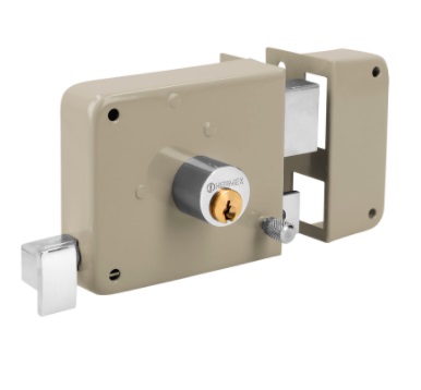 [CER-HER-43583] CERRADURA FIJA DE SOBREPONER DERECHA CILINDRO FIJO BLISTER MOD. CS-70DB REF. 43583 MARCA HERMEX