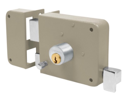 [CER-HER-43584] CERRADURA FIJA DE SOBREPONER IZQUIERDA CILINDRO FIJO BLISTER MOD. CS-75IB REF. 43584 MARCA HERMEX
