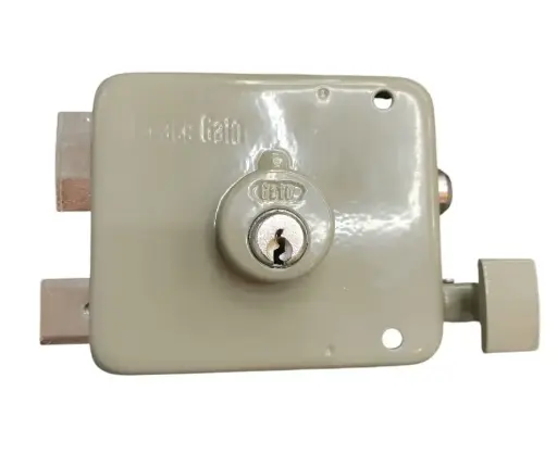 [CER-IDE-2G71502] CERRADURA FIJA DE SOBREPONER IZQUIERDA CILINDRO CORTO C/ LLAVE Y SEG. NOCTURNO MOD. G715SI REF. IDE-2G71502 / 837270 IDEACE