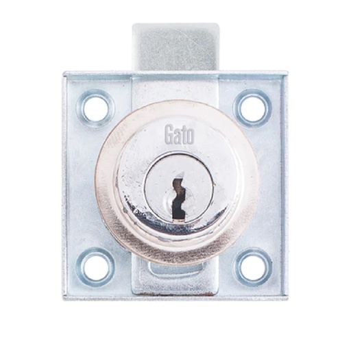 [CER-IDE-715503] CERRADURA PARA GAVINETE / GAVETA / CLOSET - CUADRADA CROMADA MOD.1550 REF. IDE-715503 / 15503 IDEACE