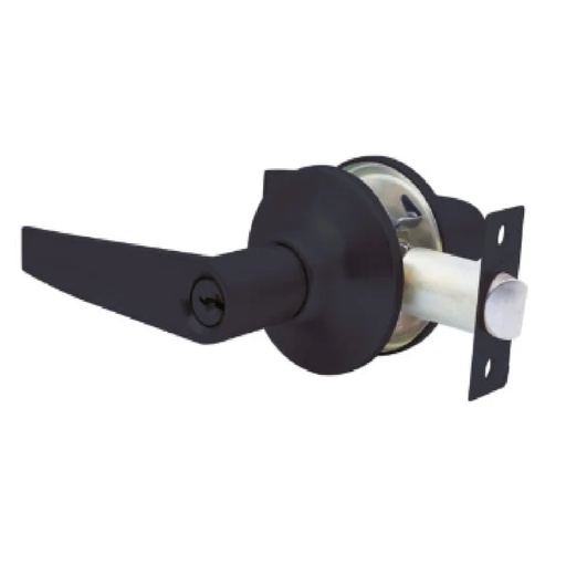 [CER-IDE-721105] CERRADURA DE MANILLA TUBULAR PARA CUARTO  C/ LLAVE NEGRA MATE MOD. 211 REF. IDE-721105 / 408500 MARCA IDEACE
