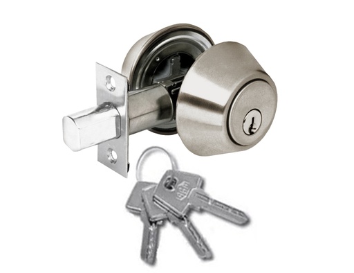 [CER-TEZ-3612291] CERROJO / CILINDRO CON LLAVE EN ACERO INOX REF. 36-12-291 MARCA TEZZA