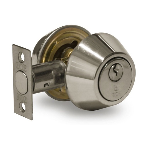 [CER-ZOE-5956AR] CERROJO CILINDRO - CILINDRO COLOR ACERO INOX MOD. ZCE-5956AR REF. CE0011 MARCA ZOE