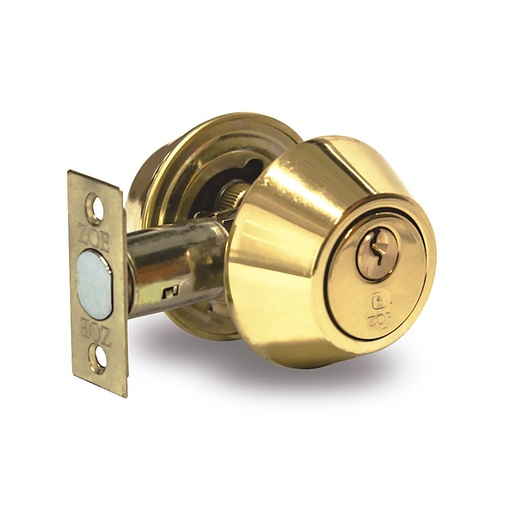 [CER-ZOE-7453AQ] CERROJO CILINDRO - PERILLA MARIPOSA COLOR DORADO. REF. ZCE-7453AQ/CE0009 MARCA ZOE