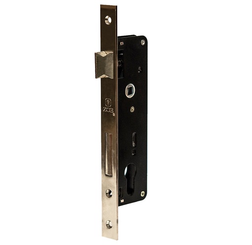 [CER-ZOE-9627BF] CERRADURA PARA EMBUTIR DE 25 MM 1 PASE ACERO CEPILLADO MOD. ZCE-9627BF REF. CE0073 MARCA ZOE